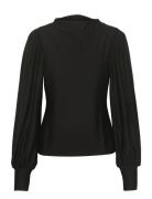 Rifagz Puff Top Tops Blouses Long-sleeved Black Gestuz