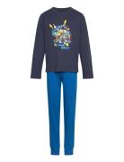 Lwaris 608 - Pyjamas Pyjamasetti Pyjama Blue LEGO Kidswear