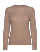 Basic Sweater Loose Tension Tops Knitwear Jumpers Brown Davida Cashmer...