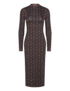 Pullover Long Sleeve Midi Dress, 22 Polvipituinen Mekko Brown STINE GO...