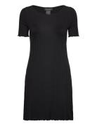 Corinne Dress Polvipituinen Mekko Black Residus