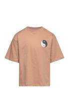 Tnlina Os S_S Tee Tops T-shirts Short-sleeved Orange The New