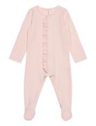 Baby Frilla Full Bodysuit Pitkähihainen Body Pink Gugguu