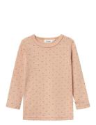 Nmfnava Ls Wool Top Lil Tops T-shirts Long-sleeved T-shirts Orange Lil...