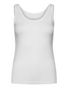 Women Bamboo Tank Top Toppi White URBAN QUEST