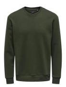 Onsceres Crew Neck Noos Tops Sweat-shirts & Hoodies Sweat-shirts Green...