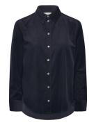 Shirts/Blouses Long Sleeve Tops Shirts Long-sleeved Navy Marc O'Polo