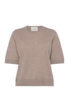 Vianasw Knit Tops Knitwear Jumpers Beige Sofie Schnoor