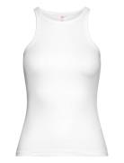 Singlet Tank Top Cotton Tops T-shirts & Tops Sleeveless White Hunkemöl...