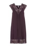 Nightdress No Sleeve Yöpaita Purple Damella Of Sweden