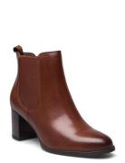 Women Boots Shoes Boots Ankle Boots Ankle Boots With Heel Brown Tamari...