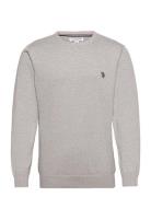 Adair Knit Sweater Tops Knitwear Round Necks Grey U.S. Polo Assn.