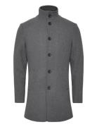 Bs Ontario Slim Fit Coat Villakangastakki Pitkä Takki Grey Bruun & Ste...