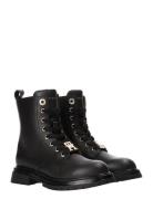 Lace-Up Bootie Black Bootsit Nauhalliset Saapikkaat Black Tommy Hilfig...