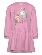 Nmfamira Peppapig Ls Swe Dress Bru Cplg Dresses & Skirts Dresses Casua...