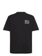 Nb Make Out Tee Solid Black Tops T-shirts Short-sleeved Black Nikben