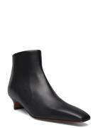 Polverelli Black Nappa Shoes Boots Ankle Boots Ankle Boots With Heel B...