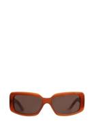 Alain Red Brown Neliönmuotoiset Aurinkolasit Brown Corlin Eyewear