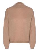 Kiana Knit Sweater Tops Knitwear Jumpers Brown Noella