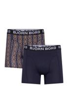 Bamboo Cotton Blend Boxer 2P Bokserit Navy Björn Borg