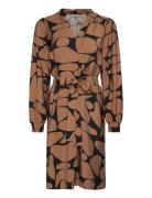 Mettaiw Short Dress Polvipituinen Mekko Brown InWear