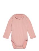 Hcbarbara - Bodysuit Bodies Long-sleeved Pink Hust & Claire