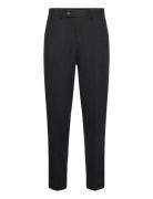 Flannel Wool Blend Formal Pant Bottoms Trousers Formal Black Lindbergh