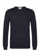 Bs Irving Regular Fit Knitwear Tops Knitwear Round Necks Navy Bruun & ...