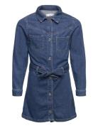 Denim Shirt Dress Dresses & Skirts Dresses Casual Dresses Long-sleeved...