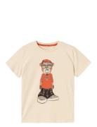 Nkmoklokken Ss Top Box Tops T-shirts Short-sleeved Cream Name It