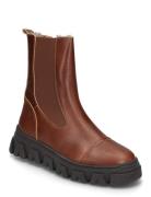 Bisgaard Nilla Lamb Bootsit Nauhalliset Saapikkaat Brown Bisgaard