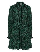 Yastilera Ls Shirt Dress S. Noos Polvipituinen Mekko Green YAS