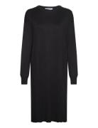 Srepira Dress Knit Polvipituinen Mekko Black Soft Rebels