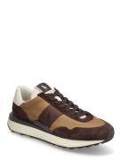 Train 89 Suede-Paneled Sneaker Matalavartiset Sneakerit Tennarit Brown...