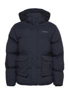 Montreal Aop Puffer Jacket Vuorillinen Takki Topattu Takki Navy Les De...