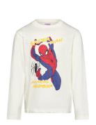 Tshirt Tops T-shirts Long-sleeved T-shirts White Spider-man