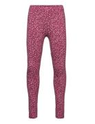 Printed Leggings Bottoms Leggings Pink Mango