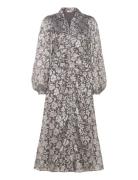 Devore Rouching Dress Polvipituinen Mekko Silver By Ti Mo