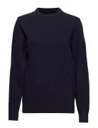 Barbour Essential Patch Crew Tops Knitwear Round Necks Black Barbour