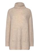 Toccaspw Po Tops Knitwear Turtleneck Cream Part Two