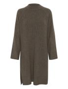 Karinya Knit Dress Lyhyt Mekko Brown Kaffe