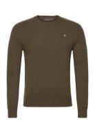 Hertford Ck Tops Knitwear Round Necks Green Morris