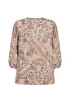 Sc-Fatana Tops Blouses Long-sleeved Brown Soyaconcept