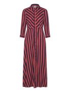 Yassavanna Long Shirt Dress S. Noos Maksimekko Juhlamekko Red YAS