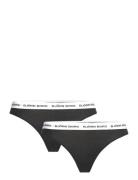 Core Logo Thong 2P Stringit Alusvaatteet Black Björn Borg