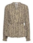 Lr-Ingrid Tops Blouses Long-sleeved Beige Levete Room