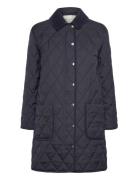 Quilted Cord Detailed Coat Tikkitakki Navy GANT