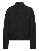 Chunky Knit Pullover Tops Knitwear Turtleneck Black Rosemunde