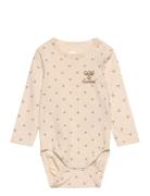Hmlbeesy Body L/S Bodies Long-sleeved Beige Hummel