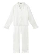 Nlfnighty Pyjamas Set Pyjamasetti Pyjama White LMTD